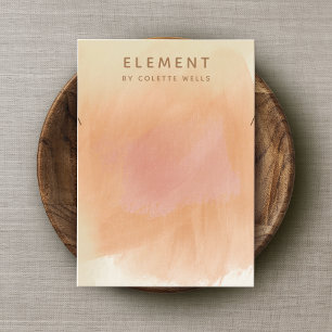 Earthy Boho Terracotta Watercolor Necklace Display Business Card