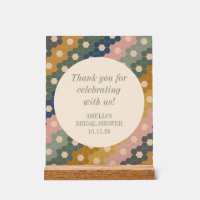 Earthy Boho Vintage Custom Bridal Shower Thank You