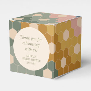 Earthy Boho Vintage Custom Bridal Shower Thank You Favour Box