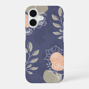 'Earthy Botanical Line Art' iPhone 16 Case