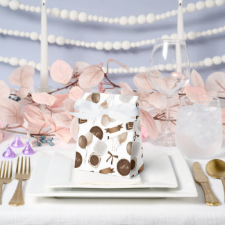 Earthy Brown Balloon & Bento Cake Birthday Favour Box