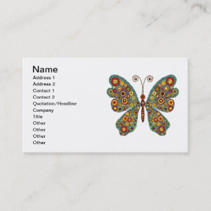 Earthy Butterfly Business Card