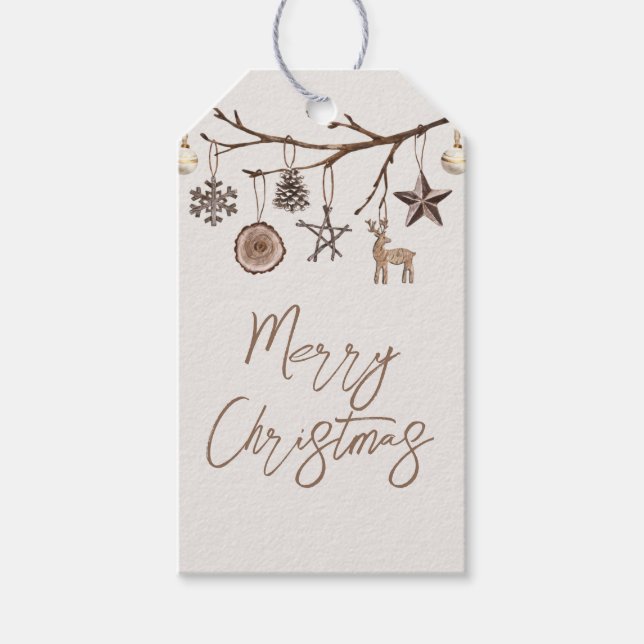 Earthy Christmas Gift Tag (Front)