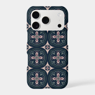 earthy colored floral geometric tiles
