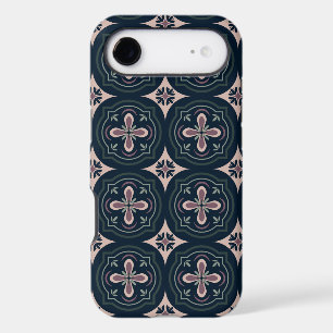 earthy colored floral geometric tiles