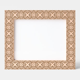 earthy colored floral geometric tiles etched frames
