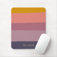 Earthy Colour Block Shapes Purple Personalised