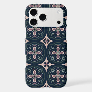earthy coloured floral geometric tiles