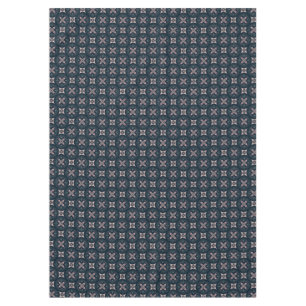 earthy coloured floral geometric tiles tablecloth