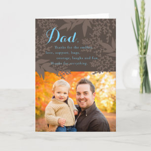 Earthy Custom Photo Father's Day Card