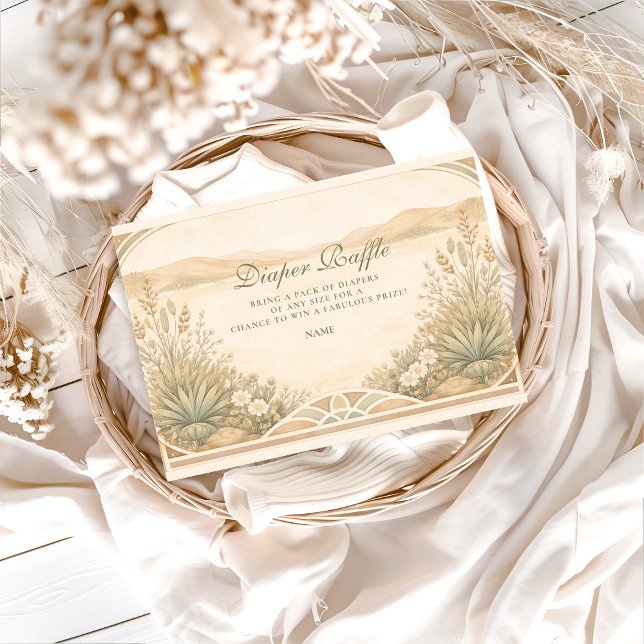 Earthy Desert Meadow Diapper Raffle  Enclosure Card (Creator Uploaded)