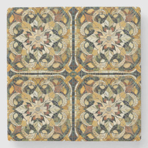 Earthy Elegance Mosaic Stone Coaster