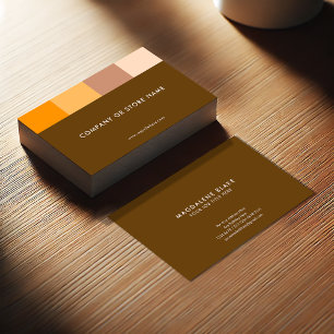 Earthy Elegance Natural brownish earth colours Business Card