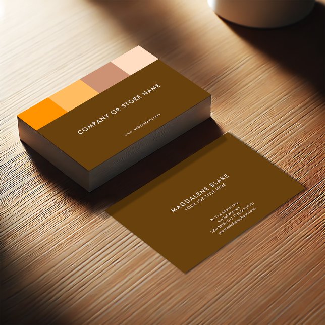 Earthy Elegance | Natural brownish earth colours Business Card (Creator Uploaded)