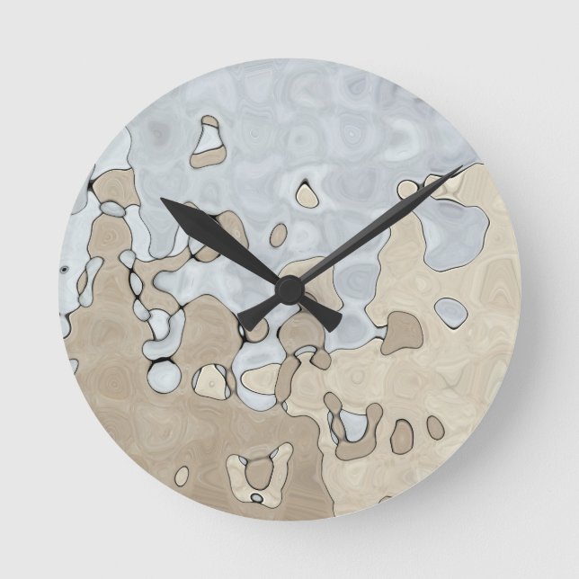 Earthy Elegance Round Clock (Front)