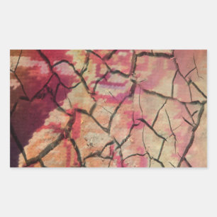 Earthy Elegant Lion: Hakuna Matata Textured Design Rectangular Sticker