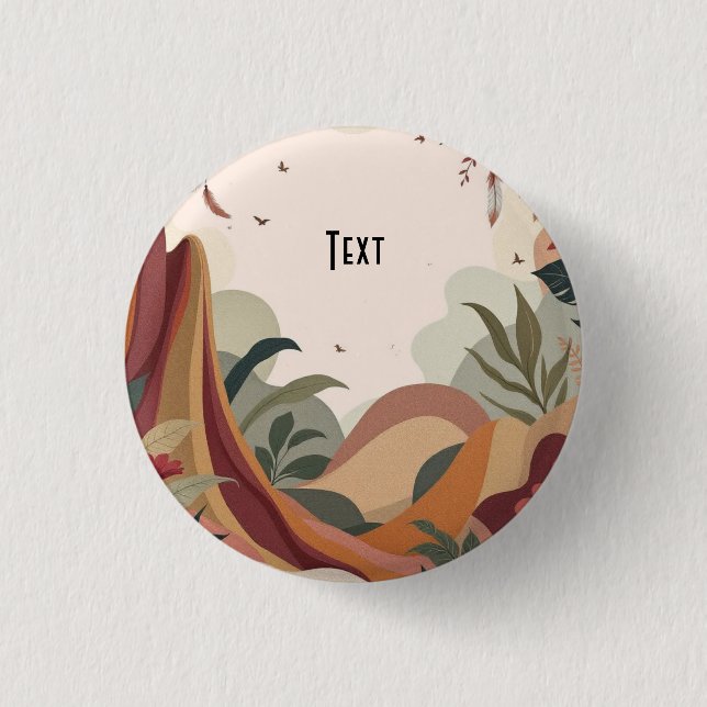Earthy Escape 3 Cm Round Badge (Front)