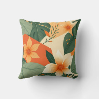 Earthy Floral Design Cushion