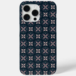 Earthy Floral Geometric Tiles iPhone 15 Pro Max Case