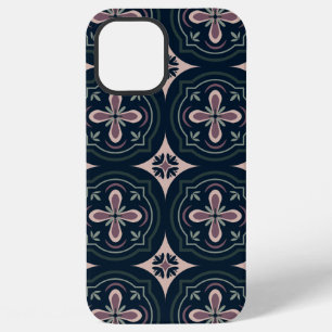 Earthy Floral Geometric Tiles iPhone 12 Pro Max Case