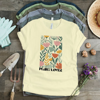Earthy Floral Pattern Trracotta, Sage & Dusty Pink Tri-Blend Shirt
