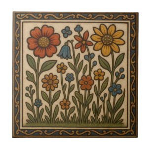 Earthy Garden Ceramic Tile