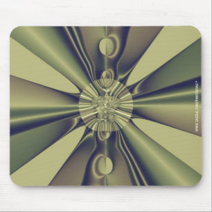 Earthy Geometric Abstract Modern Art Mouse Pad