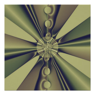 Earthy Geometric Abstract Modern Art Poster