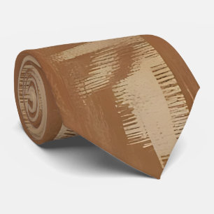 Earthy Geometric Woven Neck Tie
