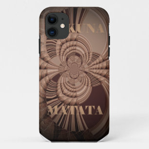 Earthy Hakuna Matata Art Print iPhone 11 Case