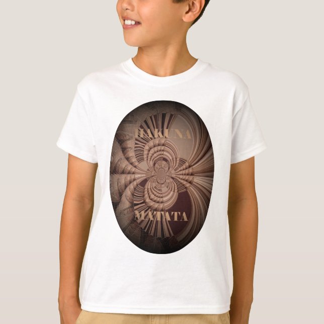 Earthy Hakuna Matata Art Print T-Shirt (Front)