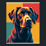 Earthy Jewels Pop Art Labrador Headshot Poster<br><div class="desc">This vibrant piece, titled "Earthy Jewels Pop Art Labrador, " tells a story of modern art's embrace of everyday subjects. Inspired by the iconic pop art movement of Andy Warhol, the artwork transforms a simple headshot of a loyal Labrador Retriever into a striking visual statement. The repetitive grid layout celebrates...</div>