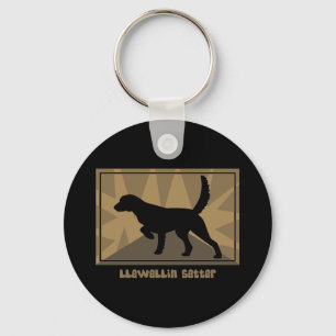 Earthy Llewellin Setter Key Ring