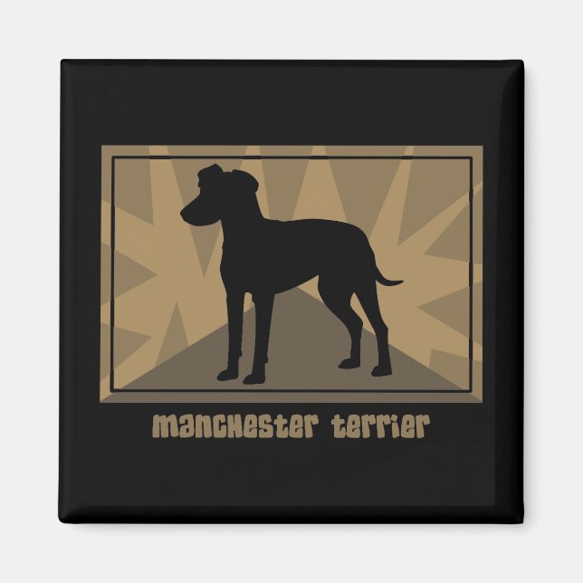 Earthy Manchester Terrier Magnet (Front)