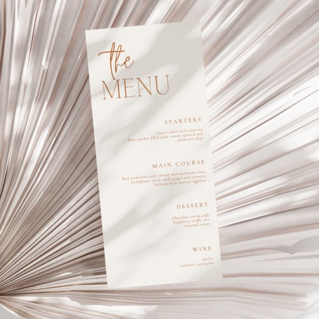 Earthy Minimal Menu (Creator Uploaded)