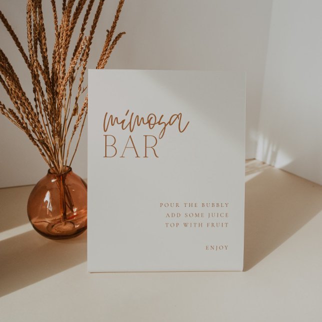 Earthy Minimal Mimosa Bar Sign (Creator Uploaded)