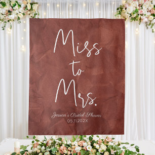 Earthy Miss to Mrs. Custom Boho Bridal Tapestry