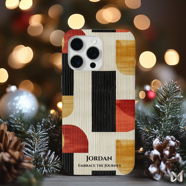 Earthy Modernist Geometric Design, Timeless Appeal Case-Mate iPhone Case (Creator Uploaded)