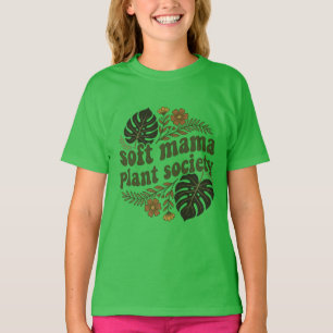 Earthy Monstera Leaves Soft Mama Plant Lover Subli T-Shirt