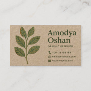 Earthy & Organic Business Card Template