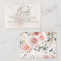 Earthy Pink Floral Elegant Books For Baby
