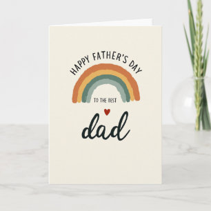 Earthy Rainbow Fathers Day Card