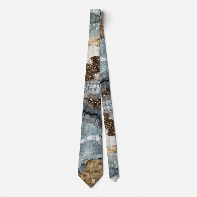 Earthy rock textures tie (Front)