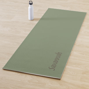 Earthy Sage Green Yoga Mat