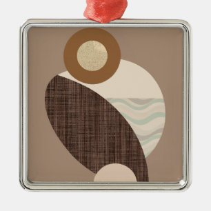 Earthy Shapes Metal Ornament