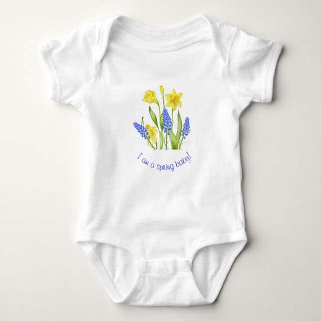 Earthy Spring on a Baby Jersey Bodysuit (M,D) (Front)