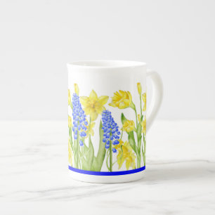Earthy Spring on a Bone China Mug (M,D)