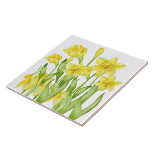 Earthy Spring on a Ceramic Tile (D)