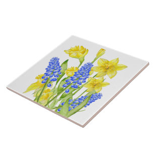 Earthy Spring on a Ceramic Tile (M,D)