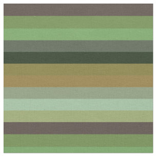 Earthy Stripes in Sage, Teal & Terracotta Fabric